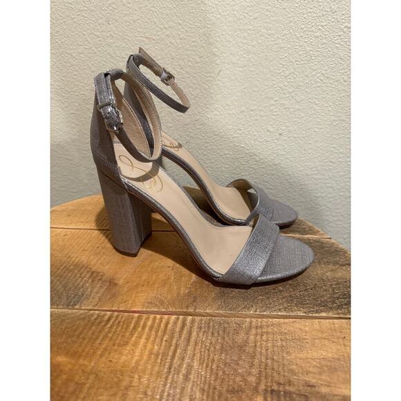 Sam Edelman Shoes - Sam Edelman Yaro Silver Heels size 10